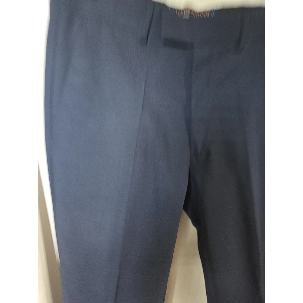 Louis Vuitton Rare Uniforms Mens Navy Slim HEMMED Trousers Size EU 44/US 28